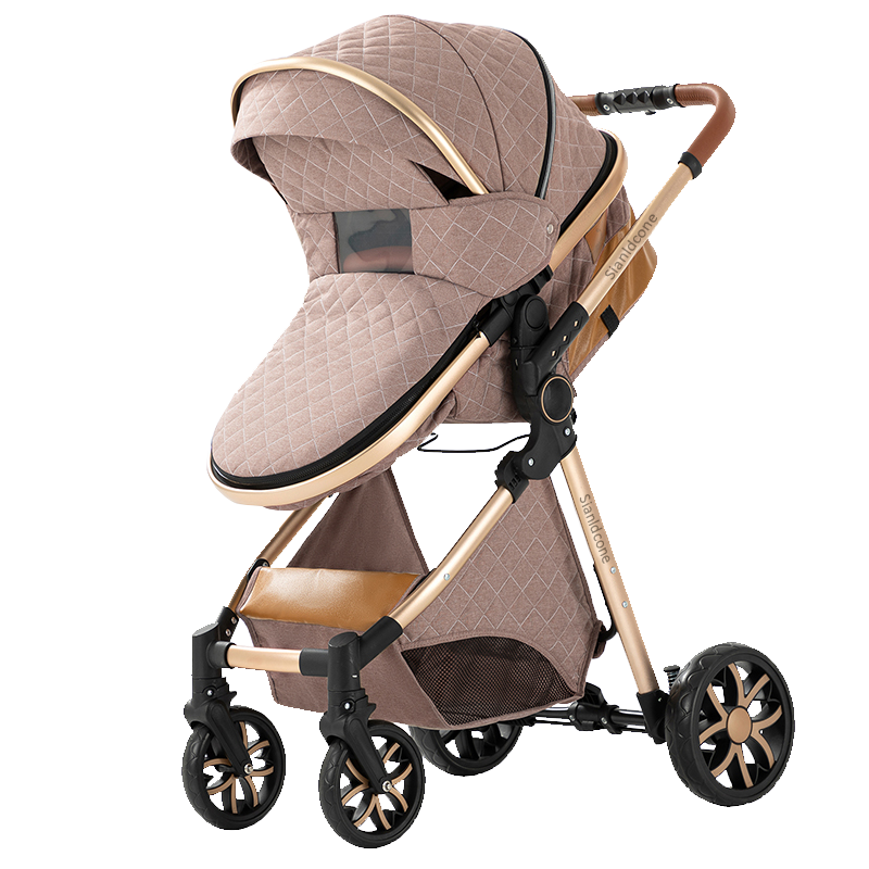 Sianldcone Adjustable Canopy Stroller-khaki