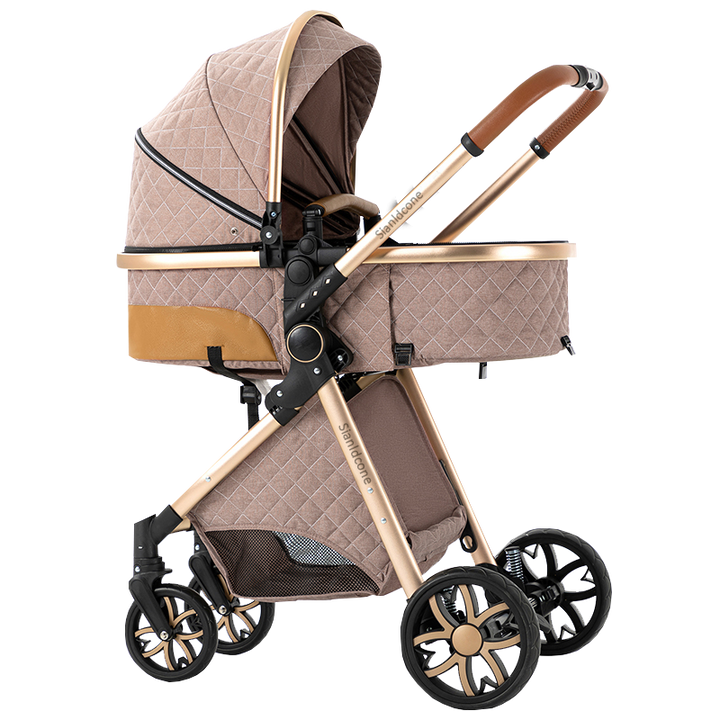 Sianldcone Adjustable Canopy Stroller-khaki