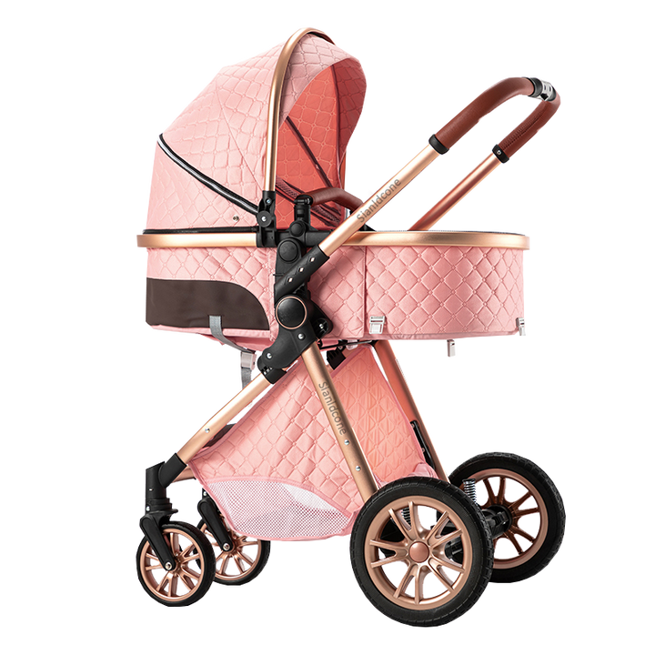 Sianldcone Adjustable Canopy Stroller-pink