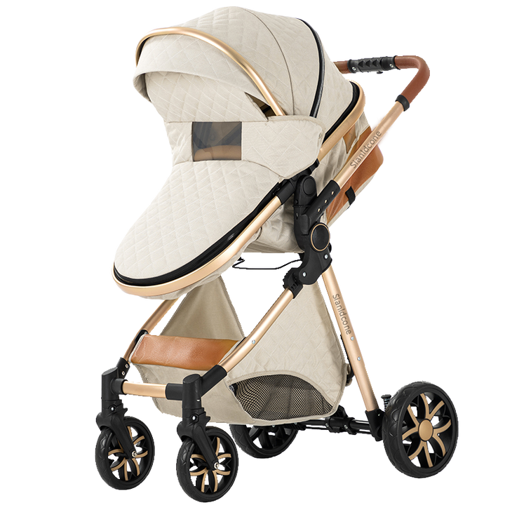 Sianldcone Adjustable Canopy Stroller-white