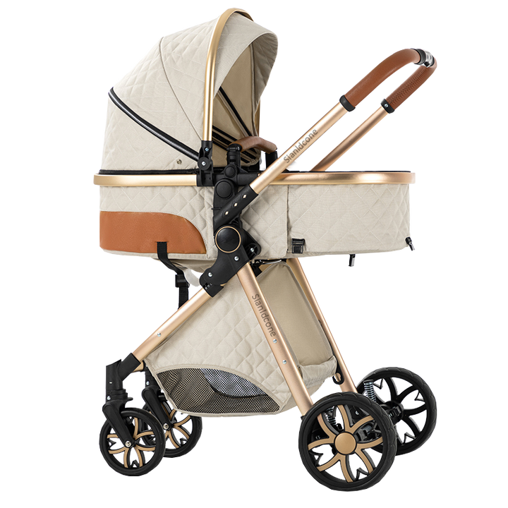 Sianldcone Adjustable Canopy Stroller-white