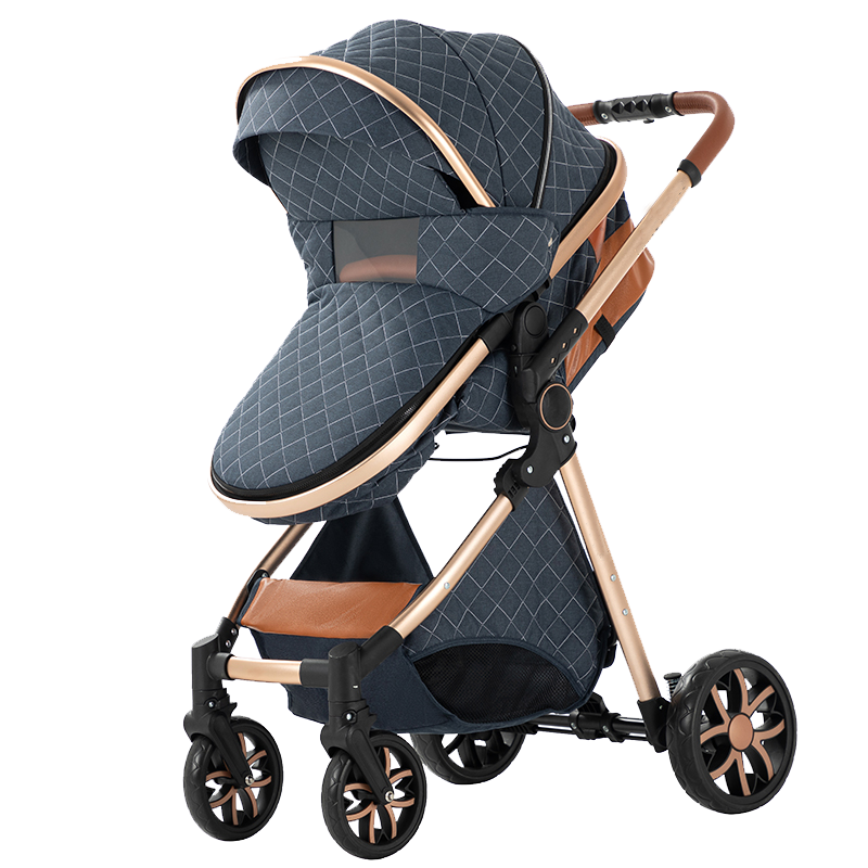 Sianldcone Adjustable Canopy Stroller-blue