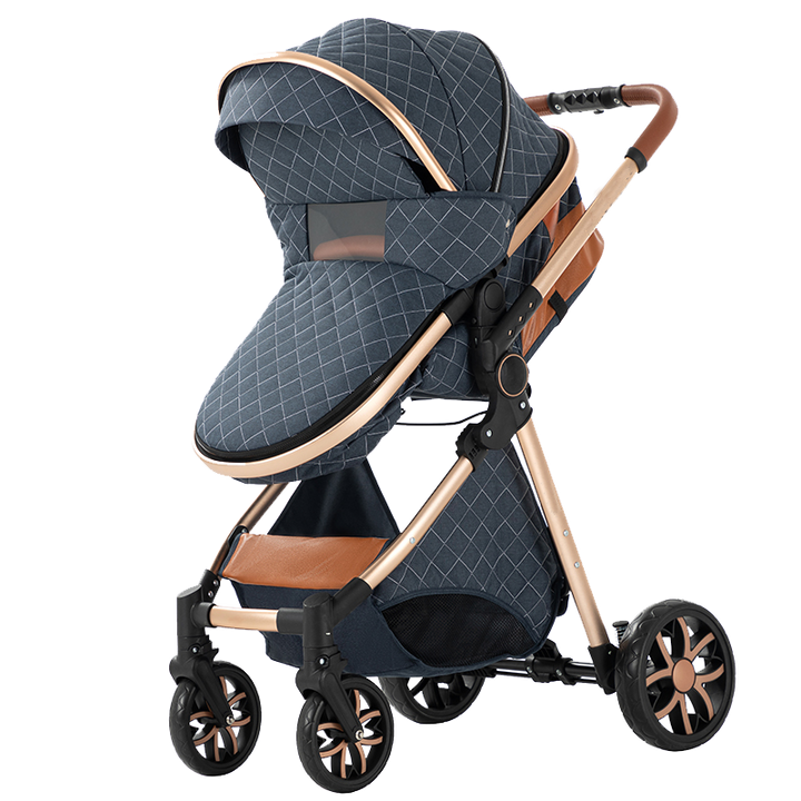 Sianldcone Adjustable Canopy Stroller-blue