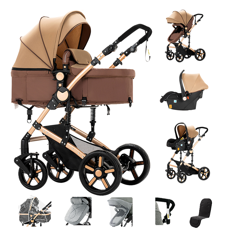 Travel System Baby Stroller Khaki