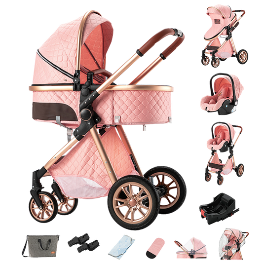 Travel System Stroller Pink