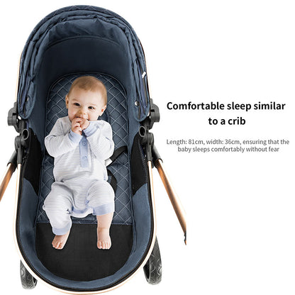 Infant Stroller with comfortable sleep similar to a crib