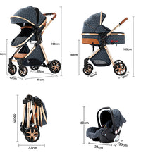 Baby Travel System Stroller with Car Seat size