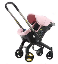 4 In 1 Baby Stroller Car Seat Combo Portable Infant Travel Stroller Pink