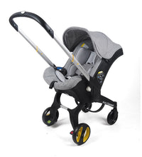 4 In 1 Baby Stroller Car Seat Combo Portable Infant Travel Stroller Grey