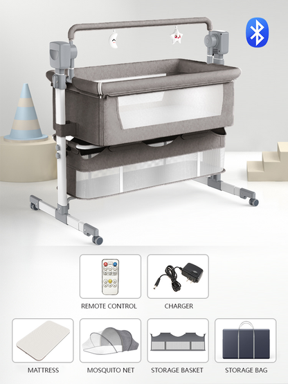 baby crib lightgrey