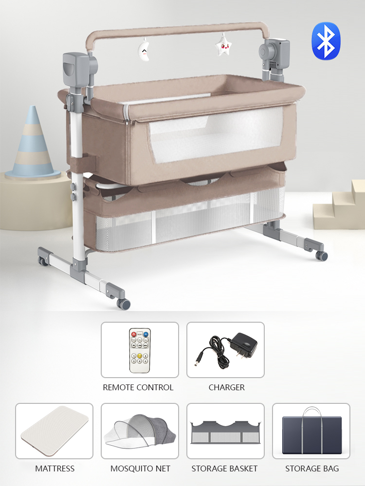 baby crib beige