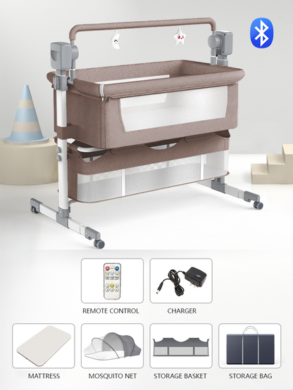 baby crib khaki