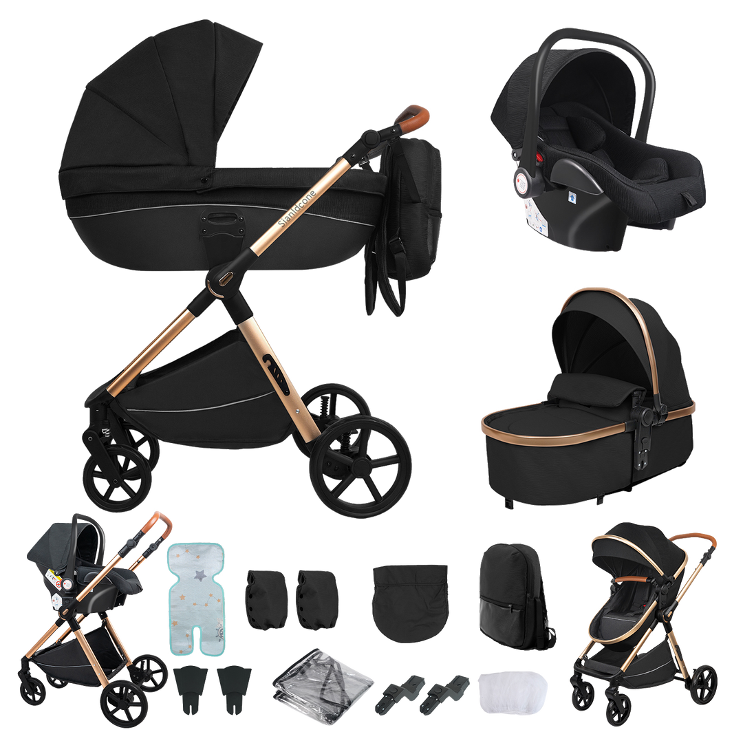 Carrycot 3-in-1 Baby Stroller with Bassinets