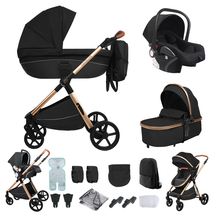 Carrycot 3-in-1 Baby Stroller with Bassinets