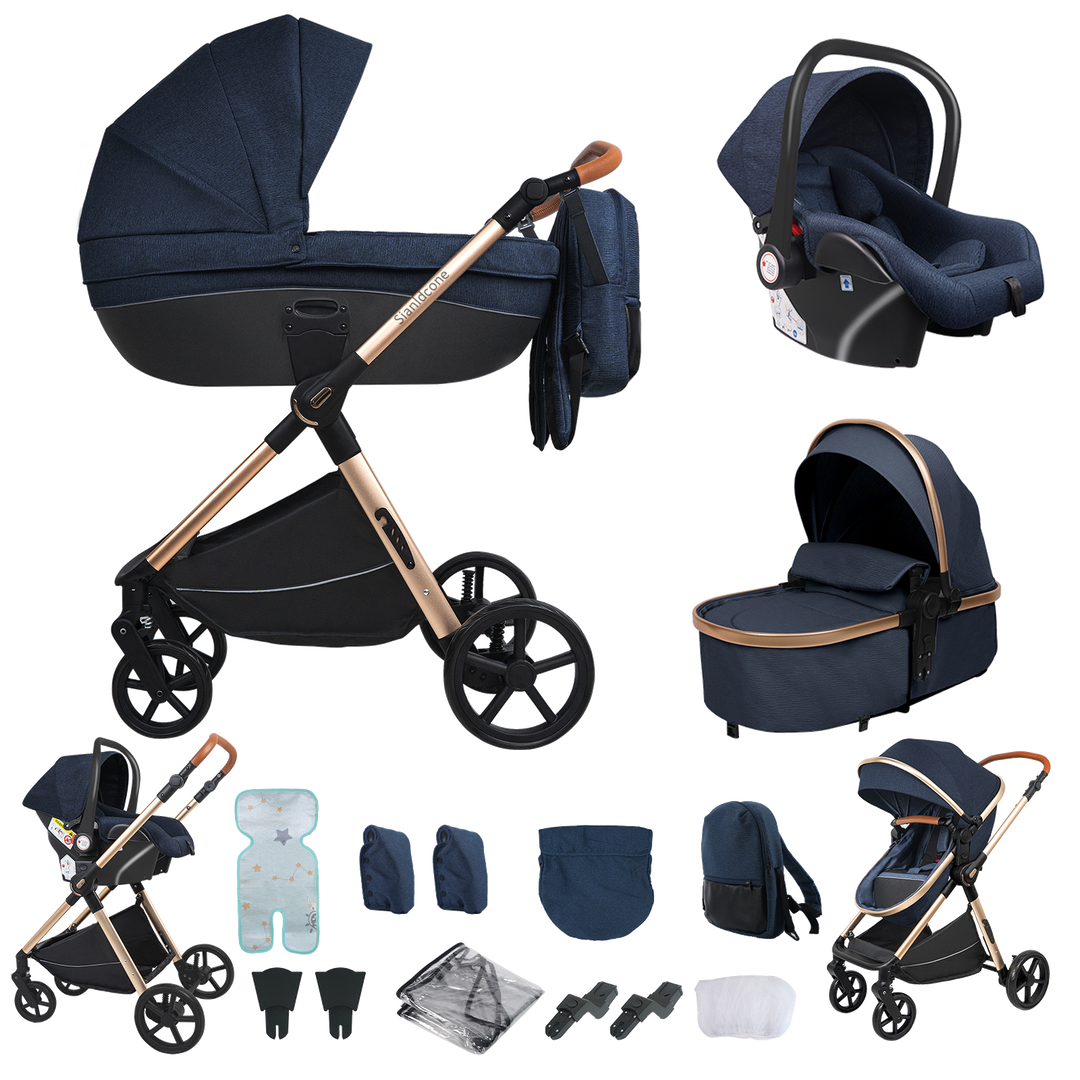 Carrycot 3-in-1 Baby Stroller with Bassinets