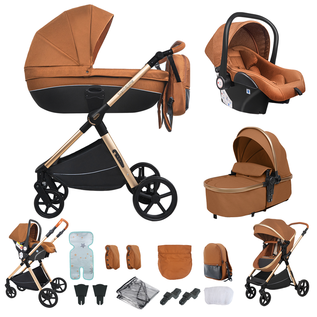 Carrycot 3-in-1 Baby Stroller with Bassinets