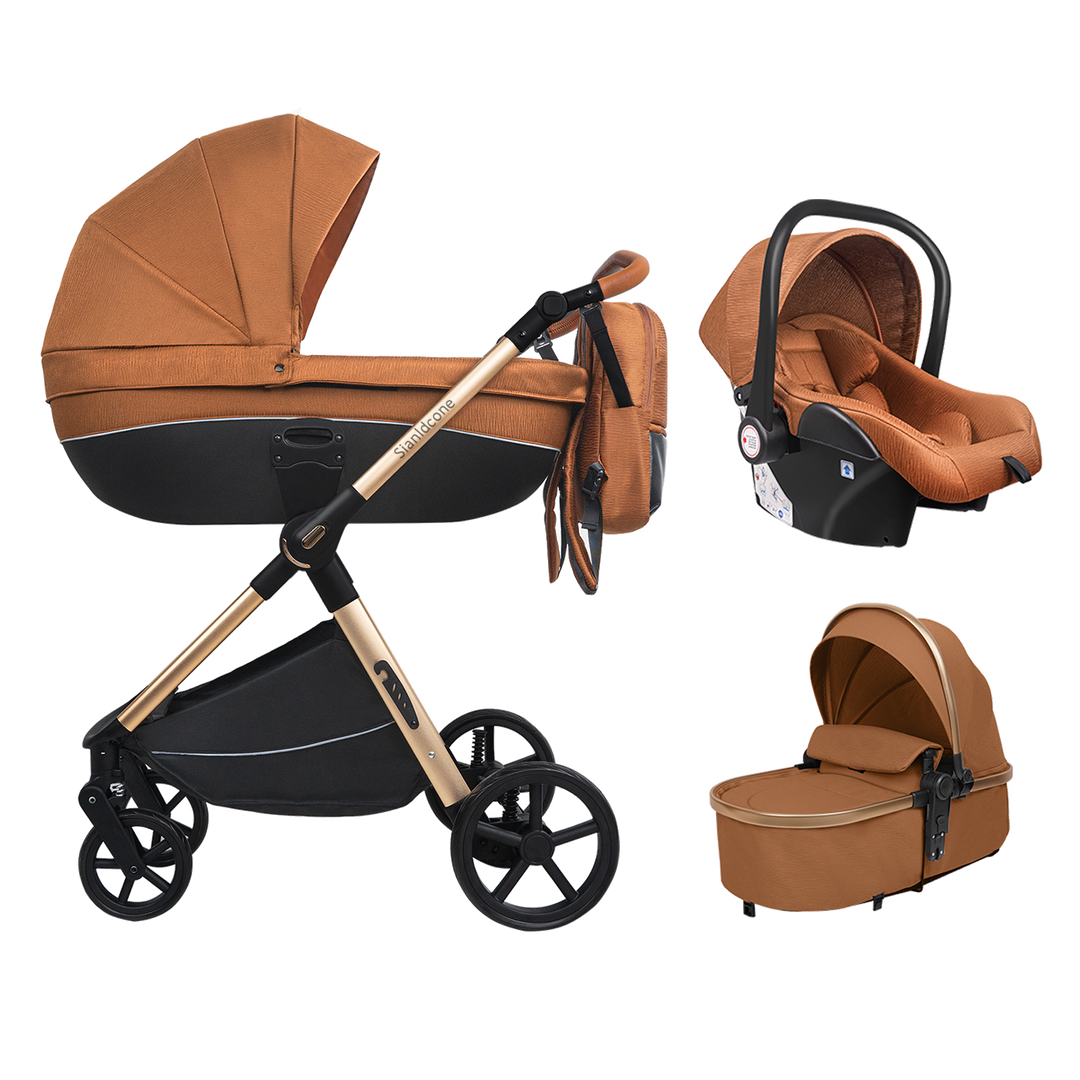 Carrycot 3-in-1 Baby Stroller with Bassinets