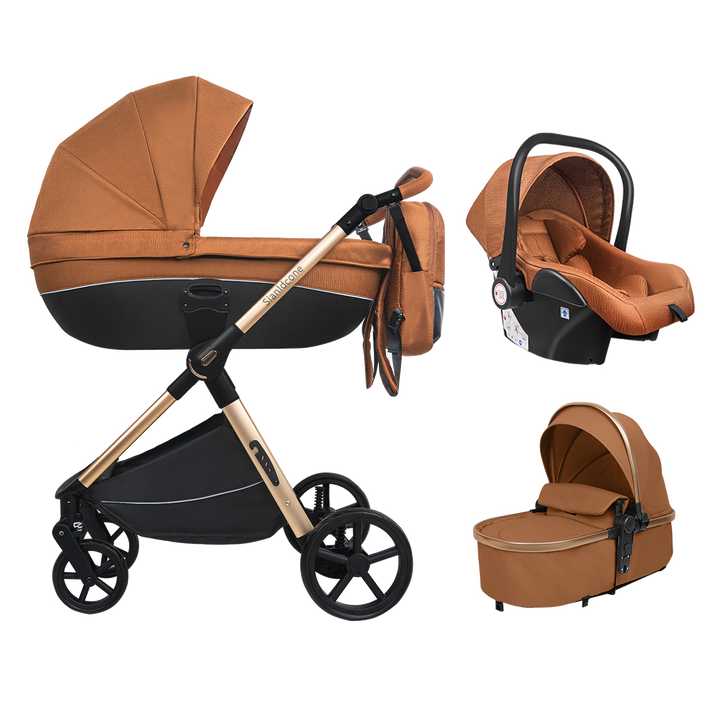 Carrycot 3-in-1 Baby Stroller with Bassinets