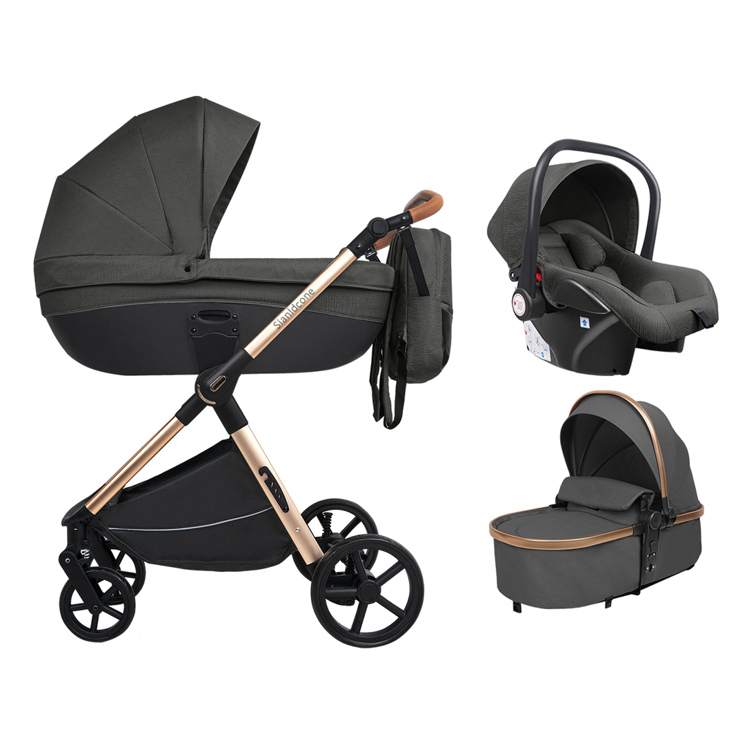 Carrycot 3-in-1 Baby Stroller with Bassinets