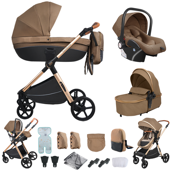 Carrycot 3-in-1 Baby Stroller with Bassinets