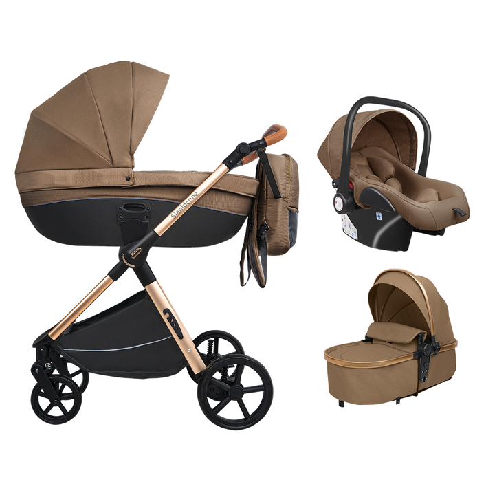 Carrycot 3-in-1 Baby Stroller with Bassinets