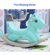 baby playpen with Fun rocking horse