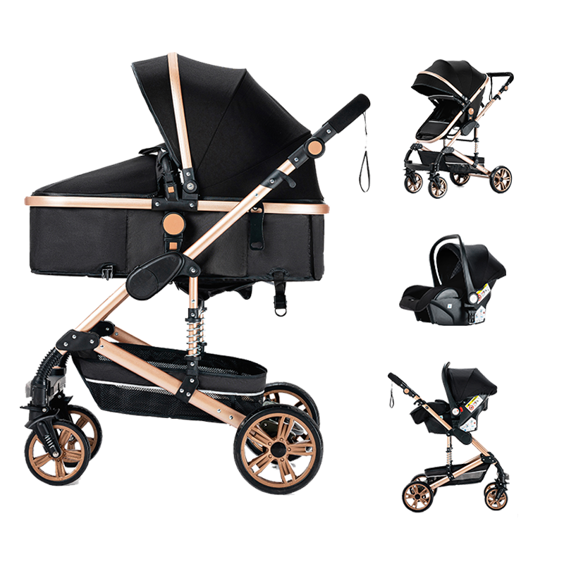 magiczc 3 in 1 stroller blackgold