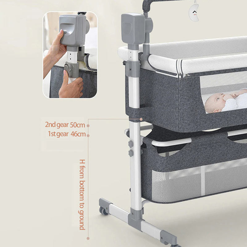 Electric Baby Cradle with 2 height adjustable