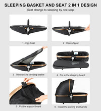 sleeping basket and seat 2 in 1 design