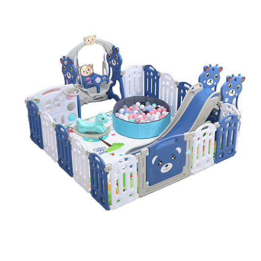 Sianldcone WLB Baby Playpen Set - Multi-functional play area with slide, swing, and ball pit