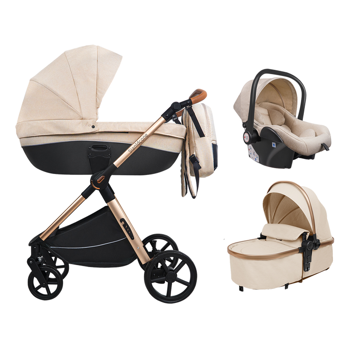 Carrycot 3-in-1 Baby Stroller with Bassinets